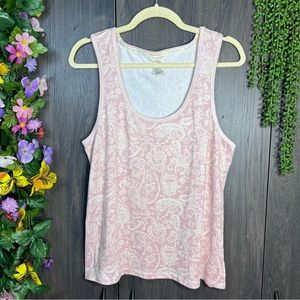 🌼3/$30🌼Lucky Brand Sleeveless Printed Scoop Neck Pajama Top Size XL
